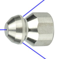 Rohrreinigungsdüse starr 3+1 080