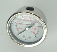 Manometer mit Anschluss hinten 52 mm - 250 bar