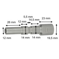 Rotordüse 255 bar 100 °C Stecknippel KW 035
